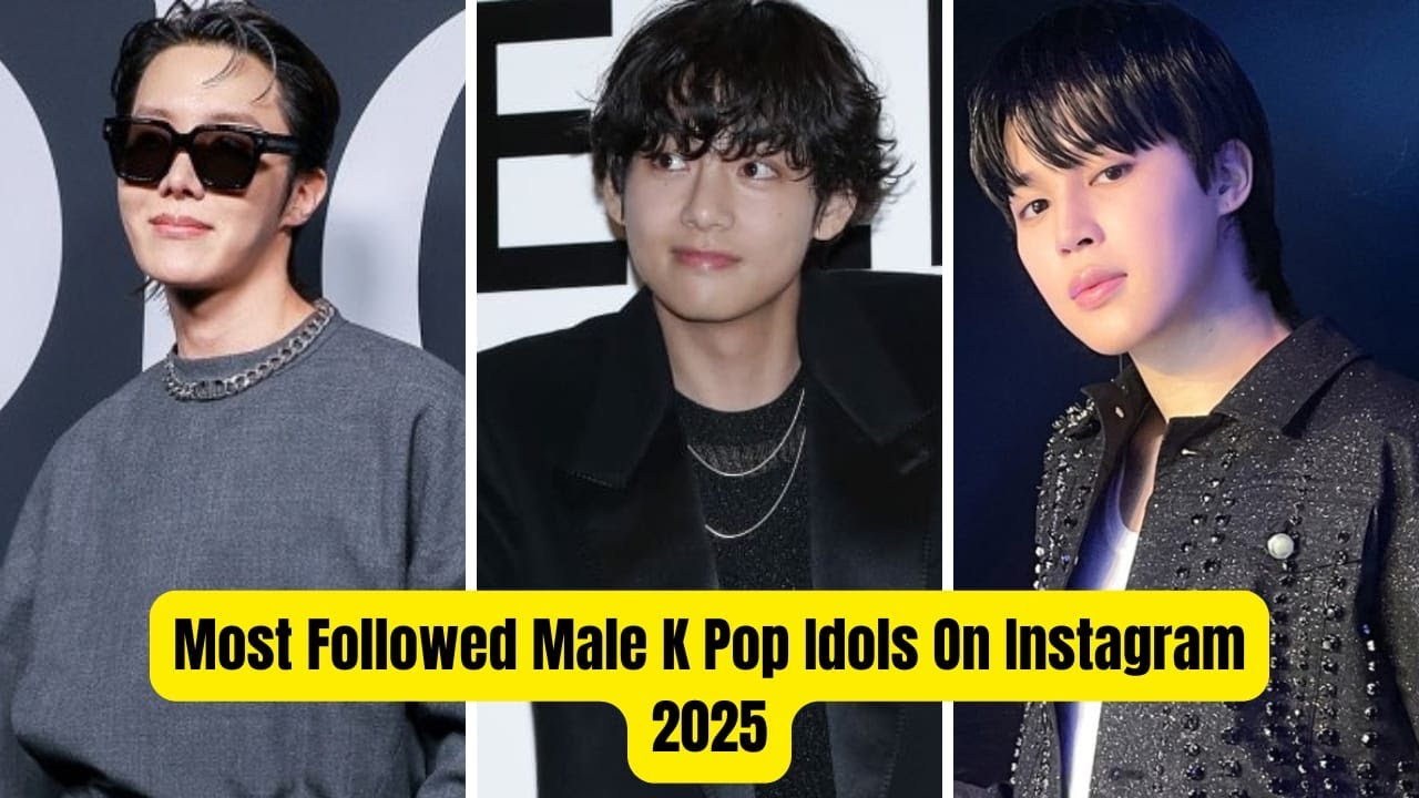 Top 10 Most Followed Male K Pop Idols On Instagram In 2025.