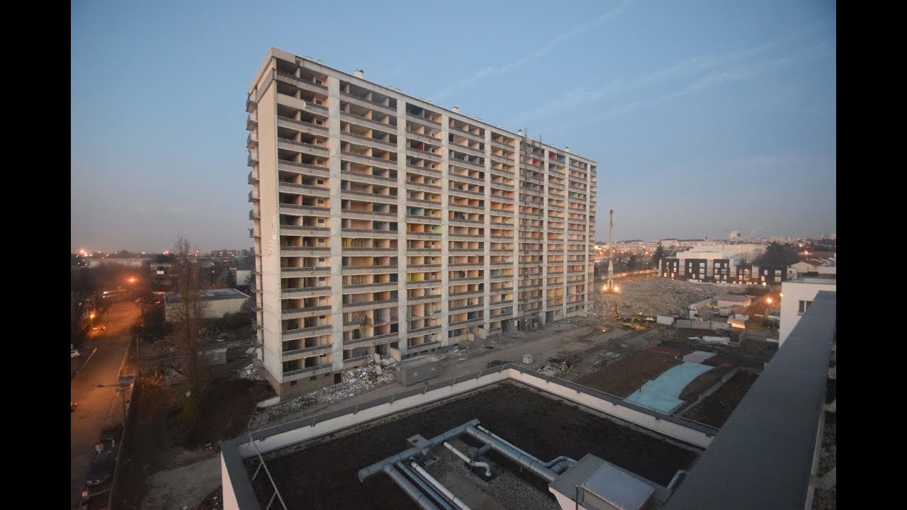 Démolition d'une barre HLM - Bonneuil-sur-Marne (94)