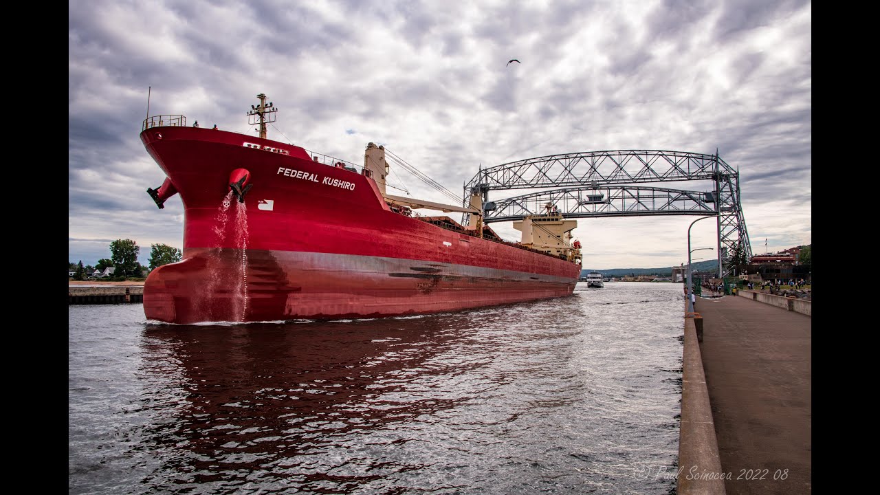 Barite Sacs! The Federal Kushiro Arrived Duluth with cargo from Antalya Turkey, Departing light.