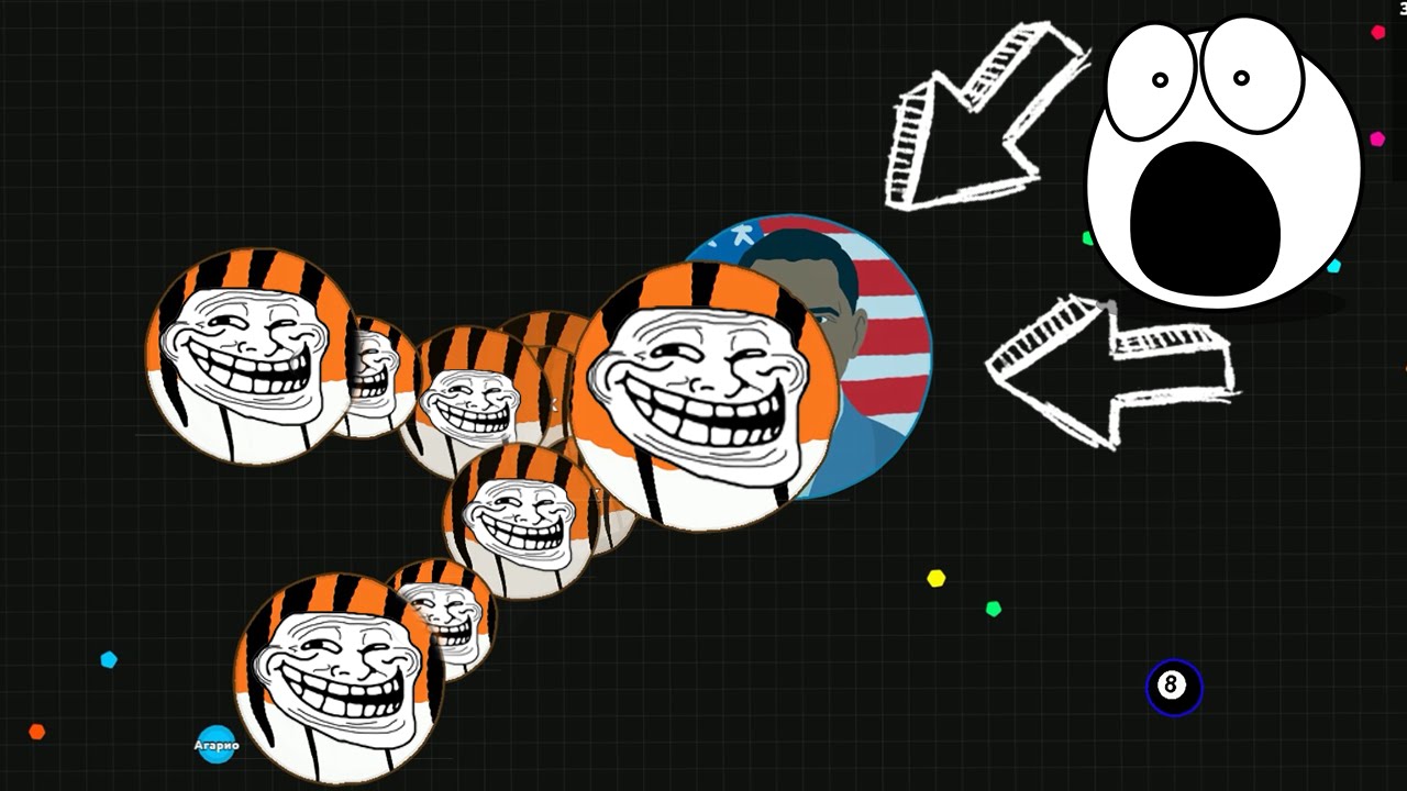 AGARIO TROLLING IN TEAMMODE // AFK TROLLING #2 // AGAR.IO GAMEPLAY
