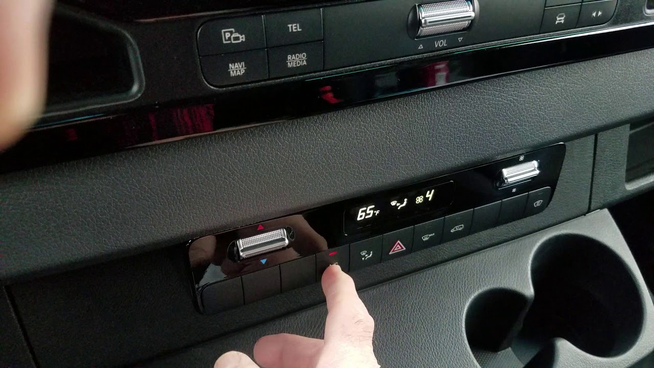 How to actuate a 2019 or newer Daimler Sprinter's climate control system