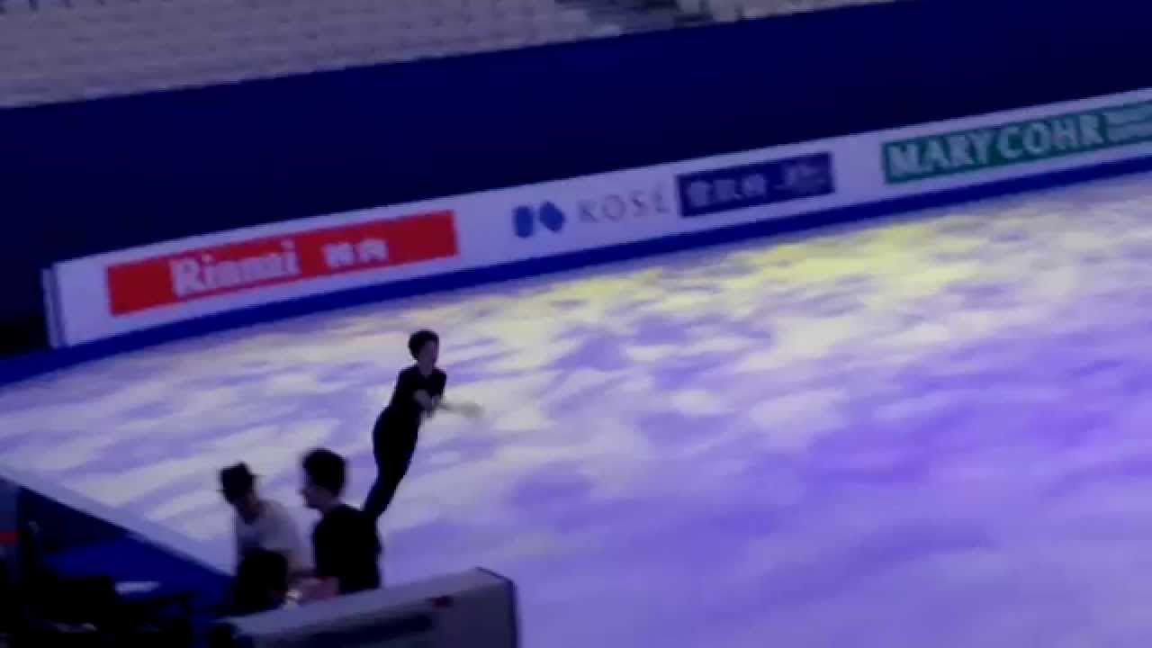 150329 Yuzuru Hanyu Gala Practice Ending　羽生結弦　エキシビション練習　最後の部分