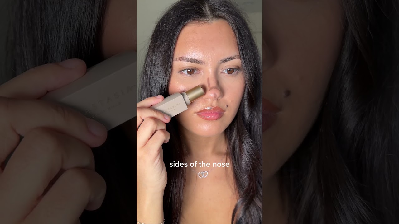Easy Nose Contour Tutorial with Smooth Blur Contour Stick #nosecontouring #easymakeup #makeuphacks