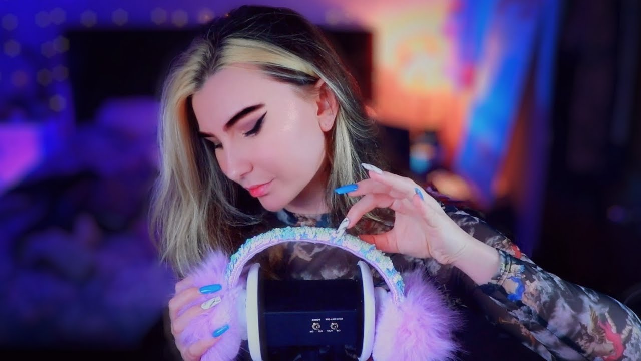 ASMR Surround Sounds - Cozy Earmuffs, Fuzzy Blanket, Crinkly Loofahs & Scratchy Towel w/Mouth Sounds