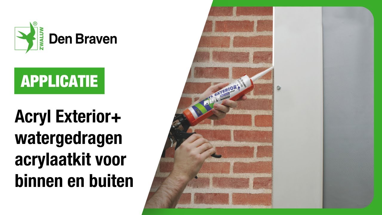 Zwaluw Den Braven Acryl Exterior+: Regenbestendige acrylaatkit | Applicatie | Bostik Benelux