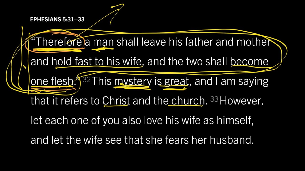 What Does It Mean to Become One Flesh? Ephesians 5:31&ndash;33, Part 1