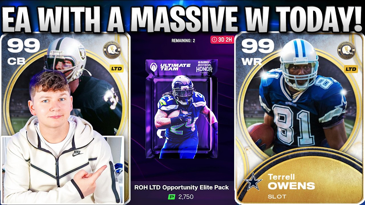 EA WITH A HUGE W TODAY! ULTIMATE LEGENDS TERRELL OWENS, LESTER, AND MORE!
