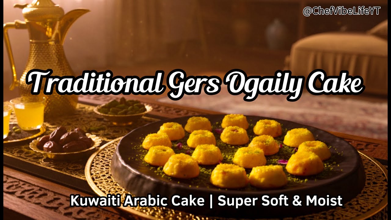 Gers Ogaily Recipe | Traditional Kuwaiti Cake | Soft & Moist Arabic Cake