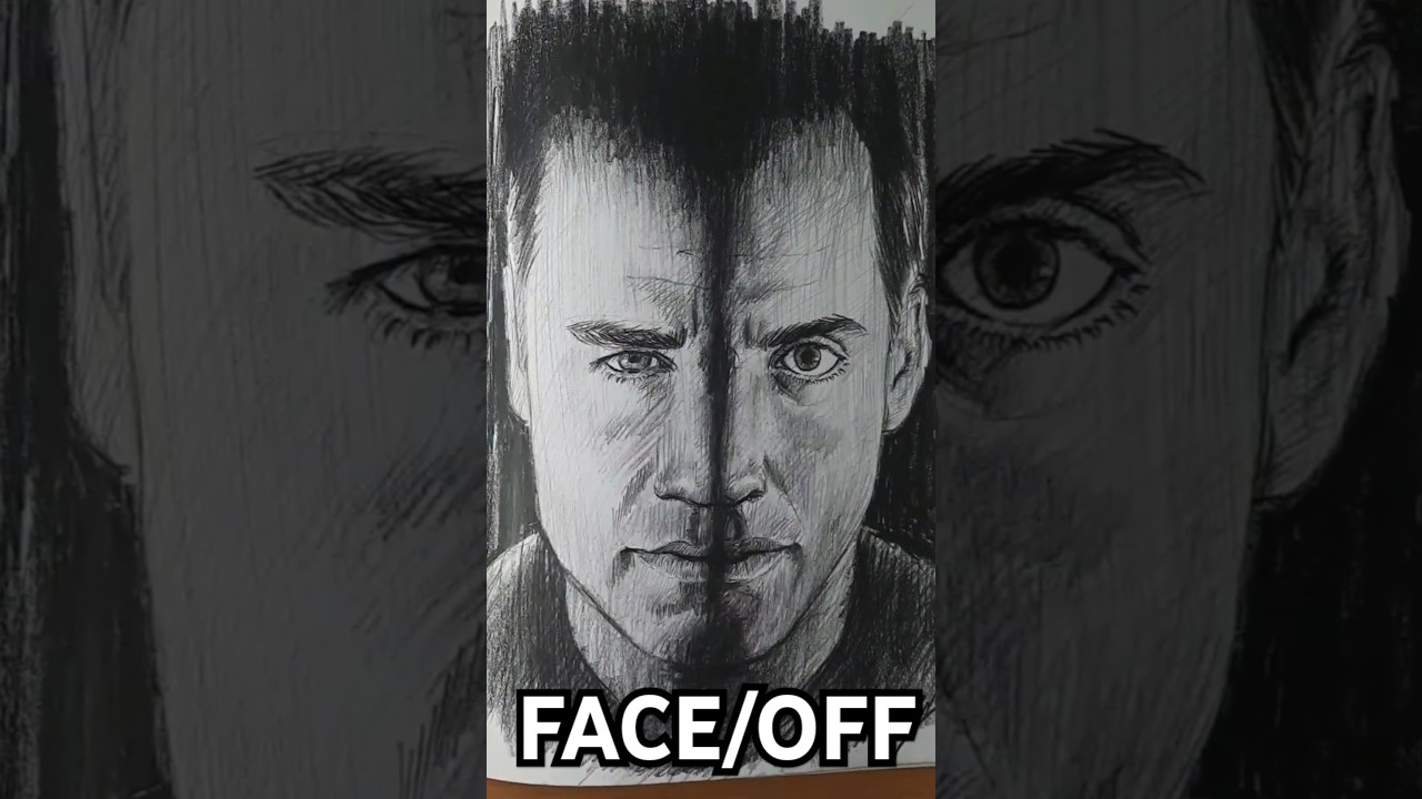 FACE/OFF #drawing #art #ศิลปะกับครูเรือง