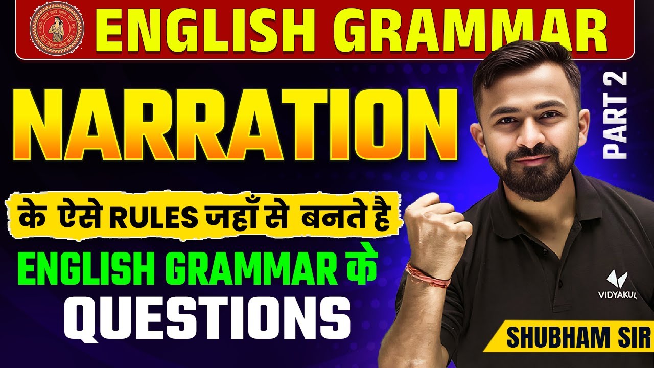 12th English Grammar Narration Most Important Question | Direct & Indirect Speech VVI Question