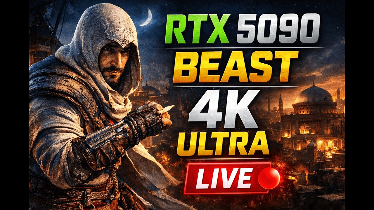 Assassin’s Creed Mirage LIVE 🔴 RTX 5090 4K Ultra Graphics Gameplay 🔴 Day 6