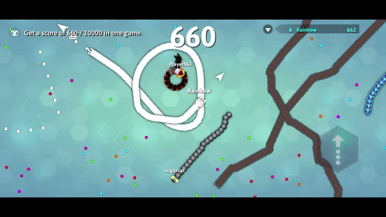 Playing snake.io