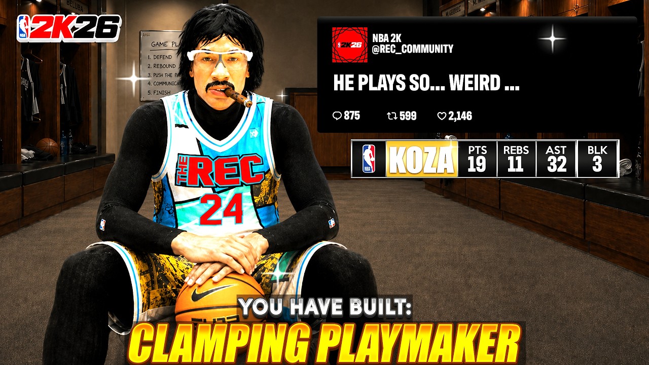 New 6'7 CLAMPING PASS FIRST POINT Build is a FLOOR GENERAL on NBA 2K26 Best Passing Point Guard