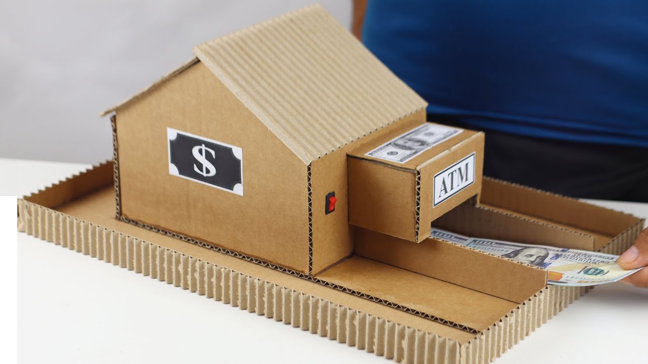 How to Make Personal Cash Deposit Machine - ATM DIY from Cardboard