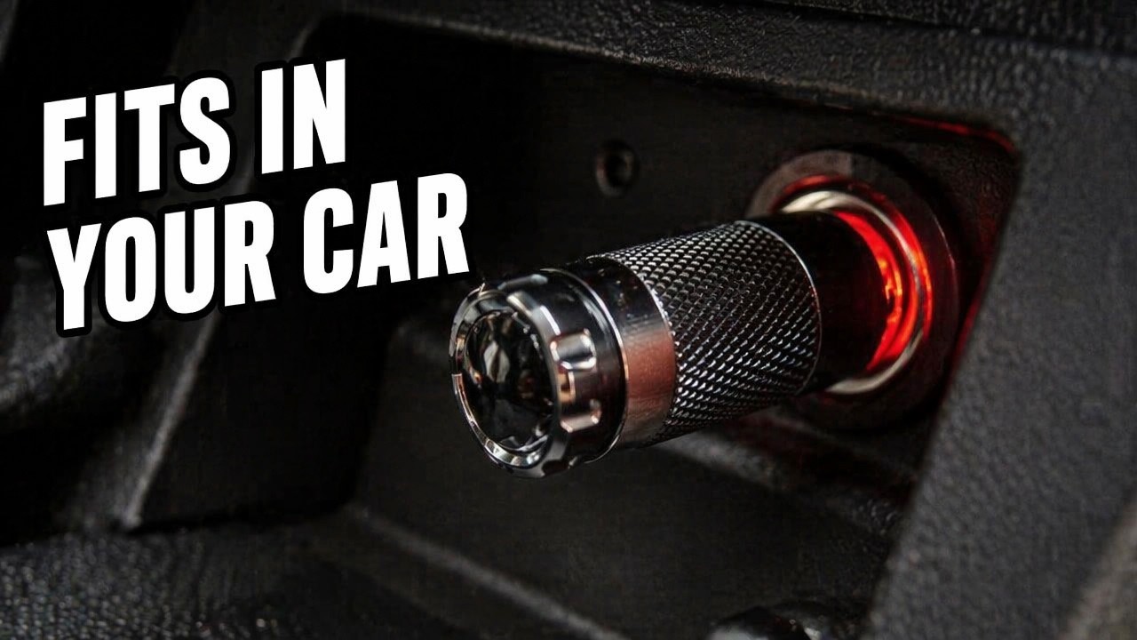 This Flashlight Fits In Your 12V Cigarette Lighter