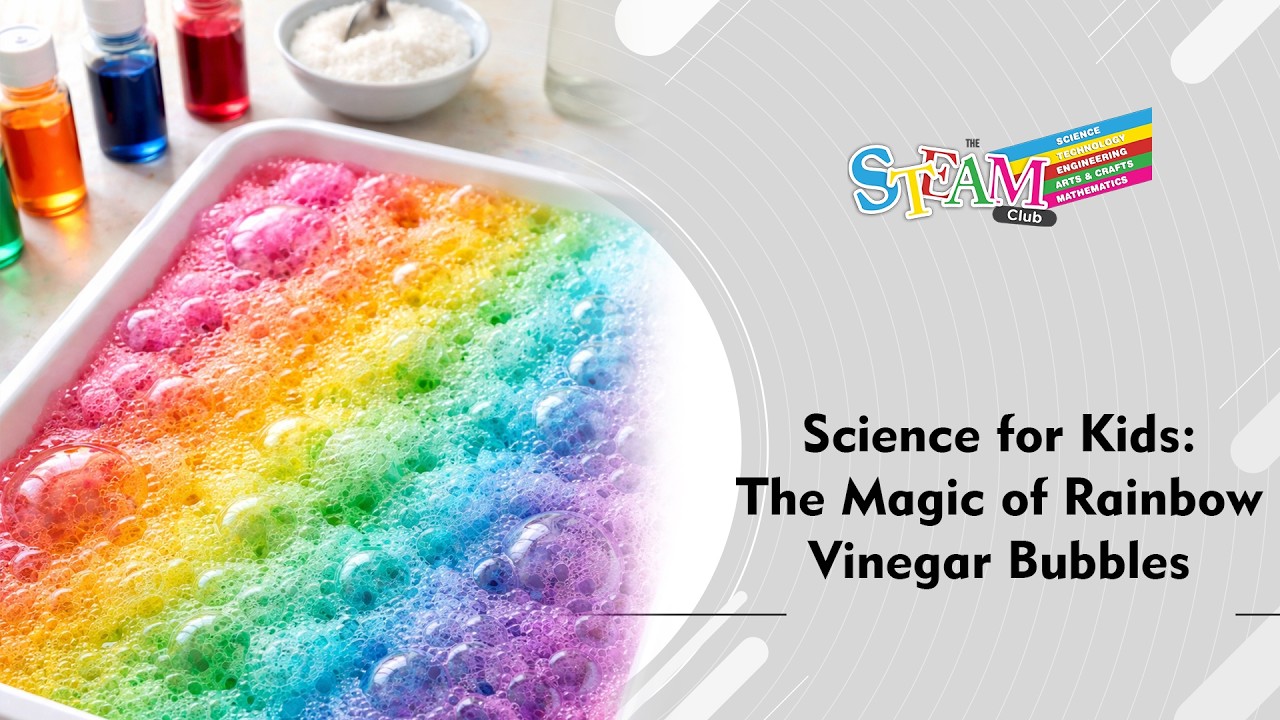 Science for Kids: The Magic of Rainbow Vinegar Bubbles