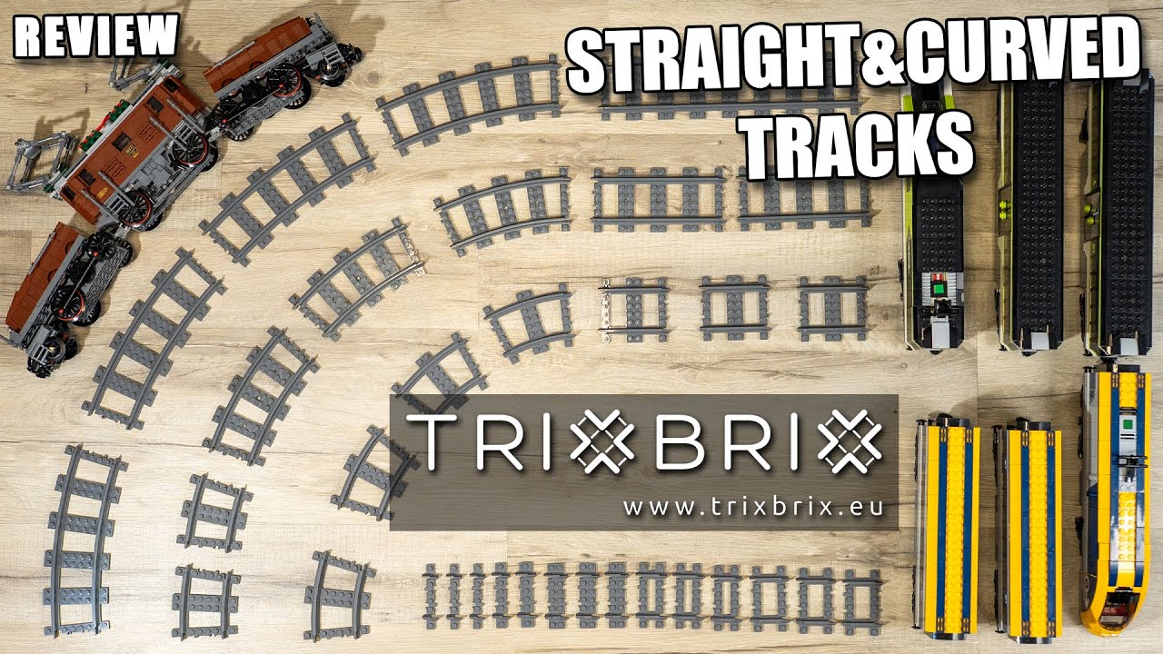 TrixBrix | Straight and Curved Track | Custom Made 100% LEGO Compatible Train Tracks | TrixBrix.eu