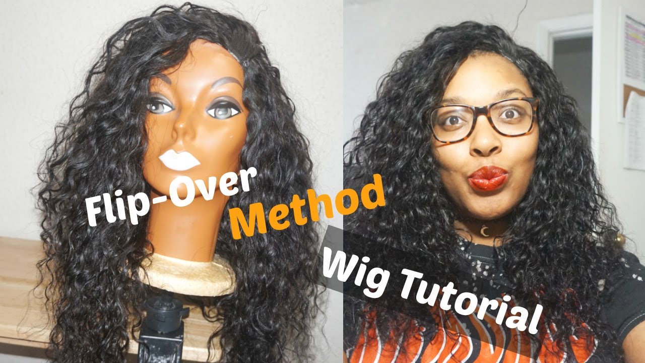 How to Slay a Quick Weave Wig Using a HOT GLUE GUN| Ivy Powell Flip-Over Method tutorial