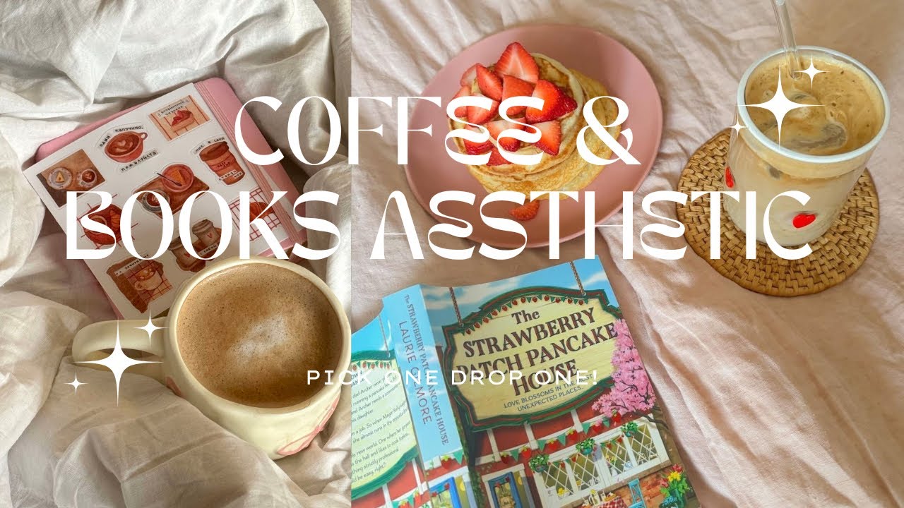 coffee & books aesthetic ✨ pick one, drop one