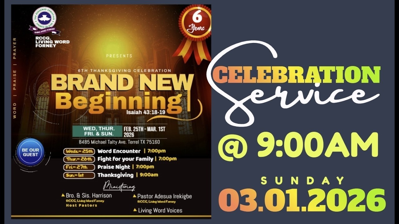 6th Thanksgiving Celebration : Celebration Service