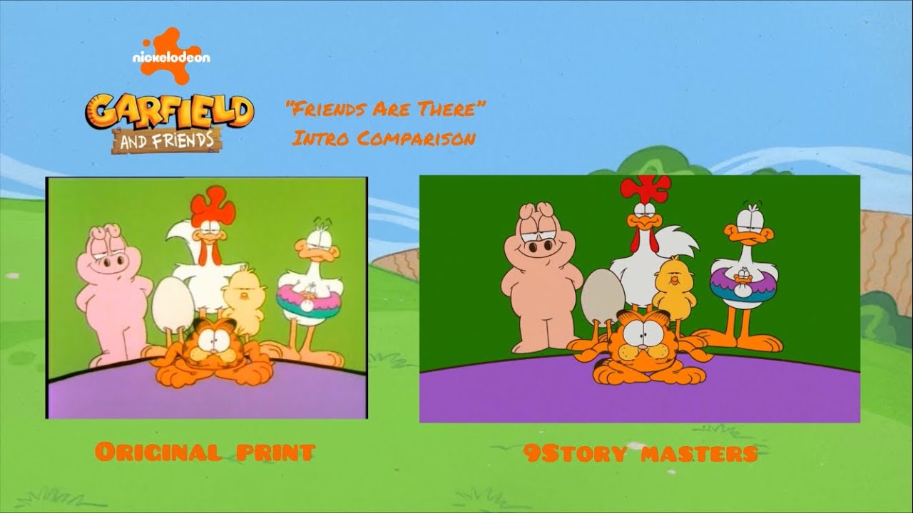 Garfield and Friends (1988-95): &ldquo;Friends Are There&rdquo; Intro Comparison (1988-90 VS 2018)