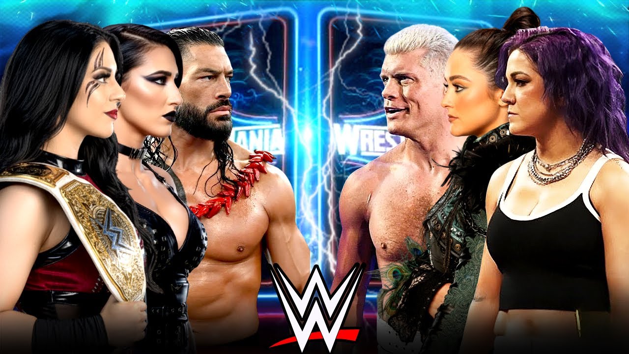 Полный матч WWE: Риа Рипли, Стефани Роман Рейнс против Бэйли, Лиры Валькирии и Коди Роудса - 29 я...