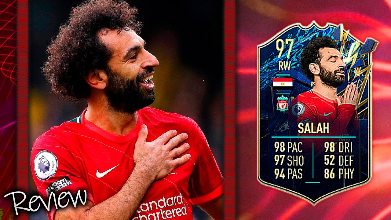 UMA DAS MELHORES CARTAS OFENSIVAS DA PREMIER LEAGUE!!! | MOHAMED SALAH TOTS REVIEW I FIFA 22