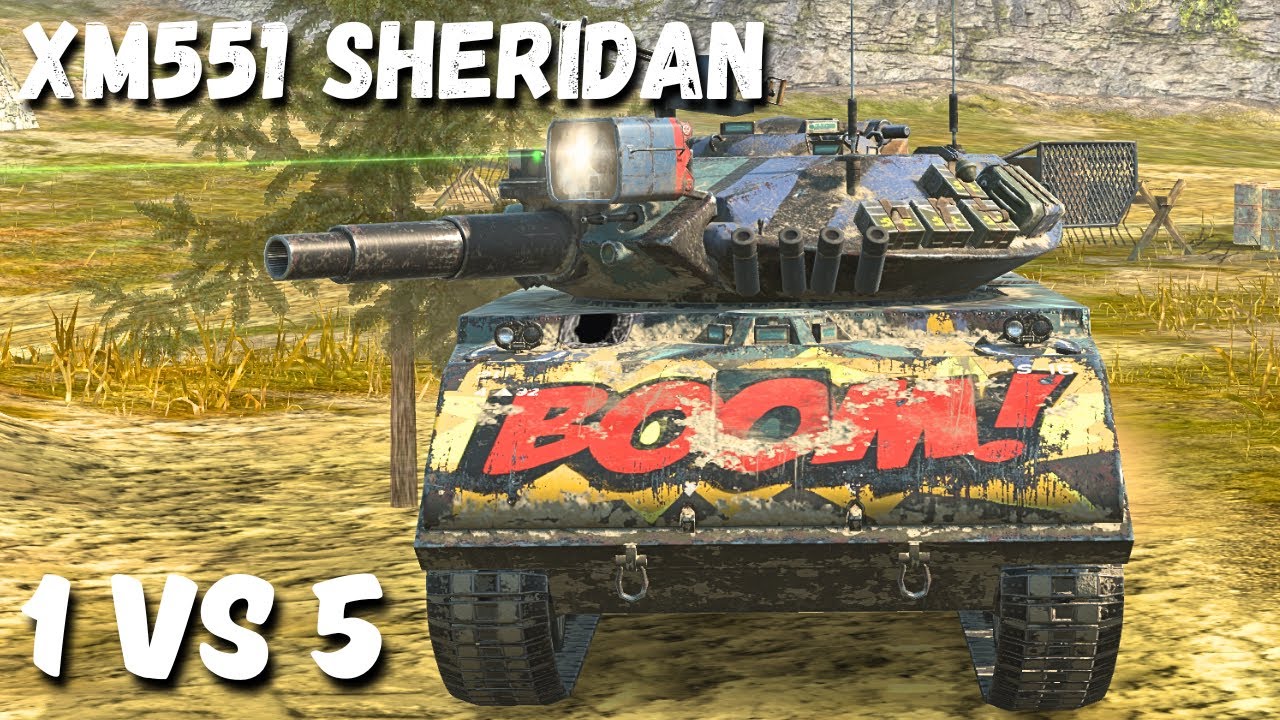 XM551 Sheridan - 5 KILLS | 9,2 K Damage, WoT Blitz Replay