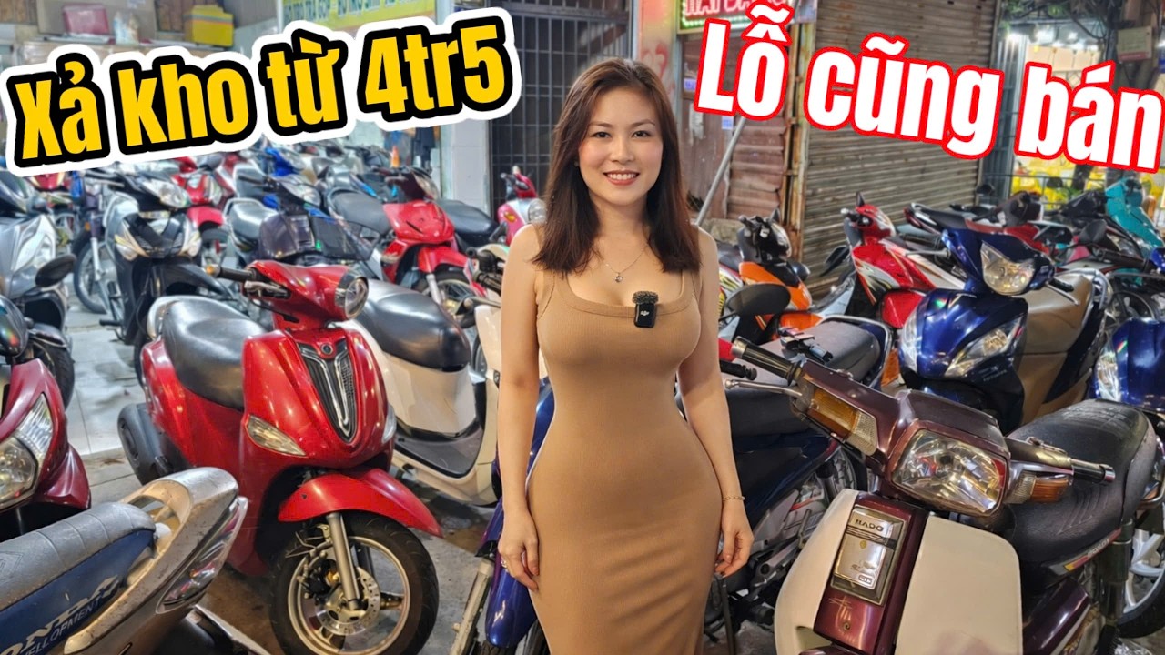 Tay ga Nhật từ 4tr3 em Nhung xả hết kho gom vốn nhập xe mới Wave Dream Future Vision Sirius