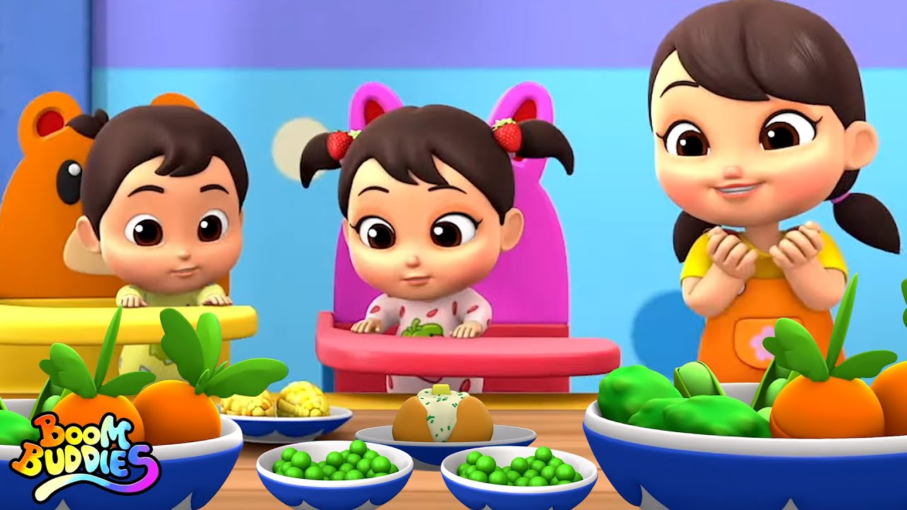 Sayuran lagu | Kartun pendidikan | Puisi untuk anak | Boom Buddies Indonesia | Bayi sajak