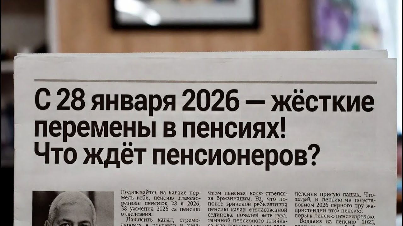 С 28 января 2026 — жёсткие перемены в пенсиях! Что ждёт пенсионеров