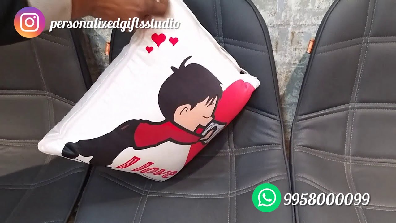 Cute Couple cushion | Best gifts for valentines | Order personalized cushion online | Gift shop