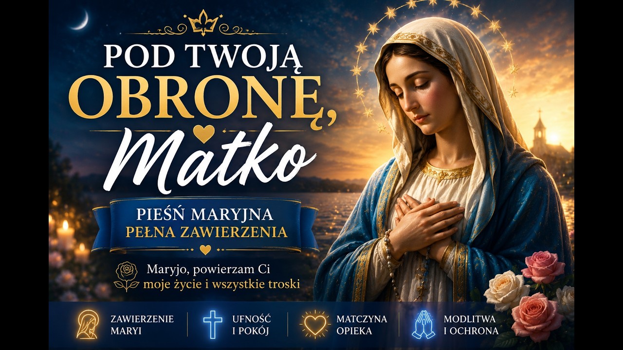 🌹 Pod Twoją obronę, Matko | Pieśń maryjna pełna zawierzenia 🙏 #jezus #modlitwa
