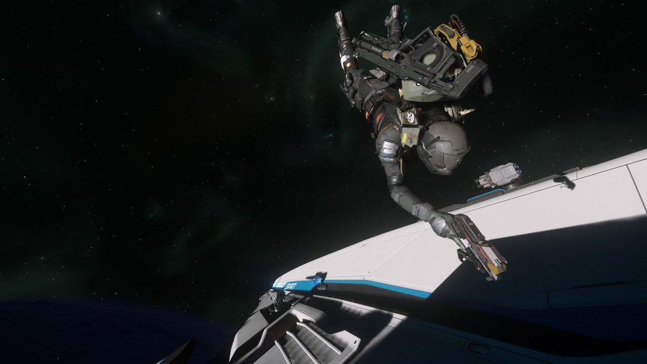 Star Citizen Crusader C1 Spirit Takeoff and Landing