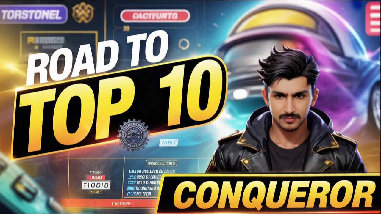 ROAD TO TOP 10 CONQUEROR | BGMI LIVE