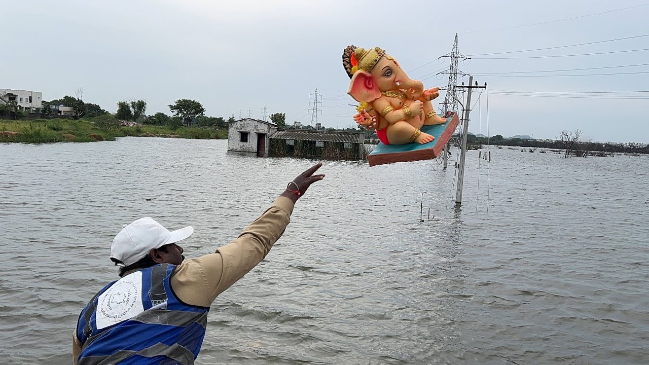 Ganesh nimajjanam in Hyderabad 2025 | Ganpati visarjan in tank bund 2025 | Ganpati immersion 2025