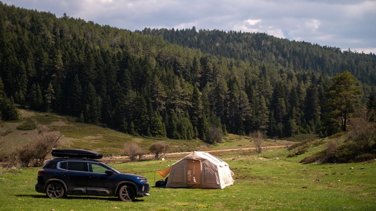 Camping in Nature | Easy Tent Setup & Peaceful Moments Outdoors