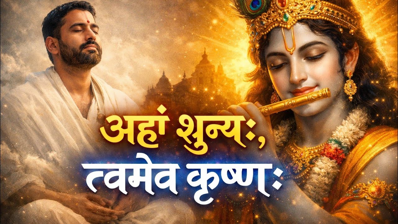 🌸mअहं शून्यः, त्वमेव कृष्णः 🦚 | 🌼 रोंगटे खड़े कर देने वाला कृष्ण भजन🕯️ | 🌾 Soul Touching Bhajan