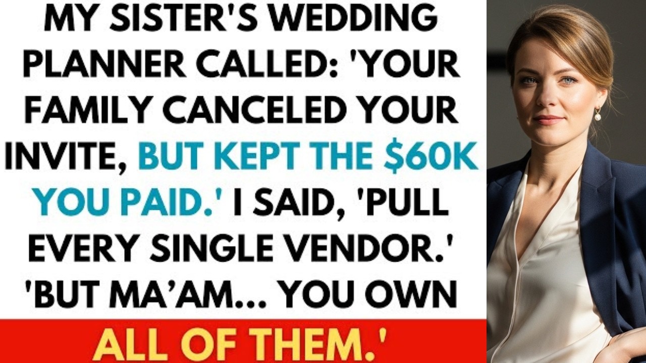 My Family Canceled My Sister’s Wedding Invite—Then Kept the $60K I Paid