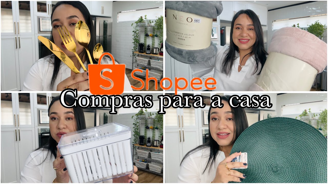 COMPRAS NA SHOPEE PARA CASA: ITENS DE ORGANIZAÇÃO E DE COZINHA | COMPRAS NA HAVAN | SHEIN E MAIS