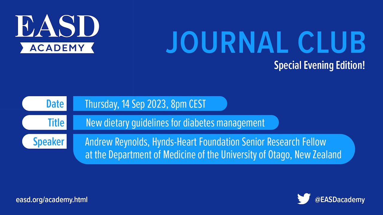 6th EASD Early Career Academy Journal Club - 14 September 2023