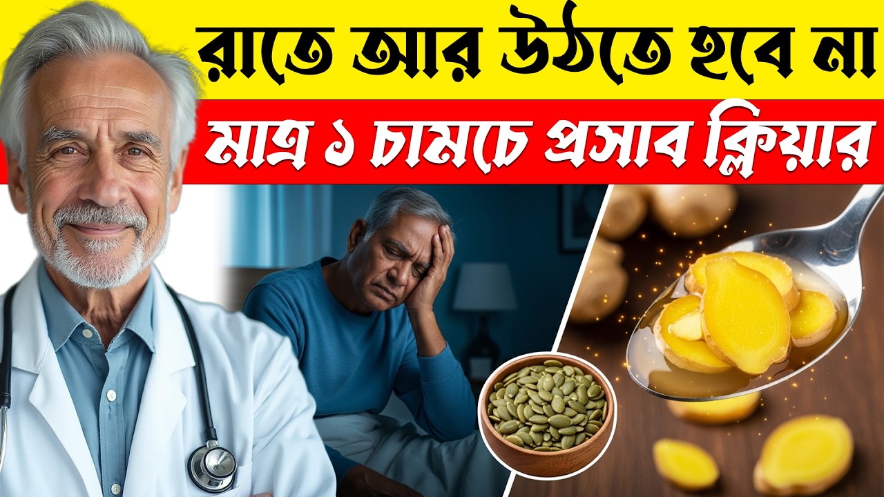 🔥 রাতে বারবার প্রস্রাব? অপারেশন ছাড়াই সমাধান মাত্র ১ চামচ আদায় ফিরবে ঘুম!