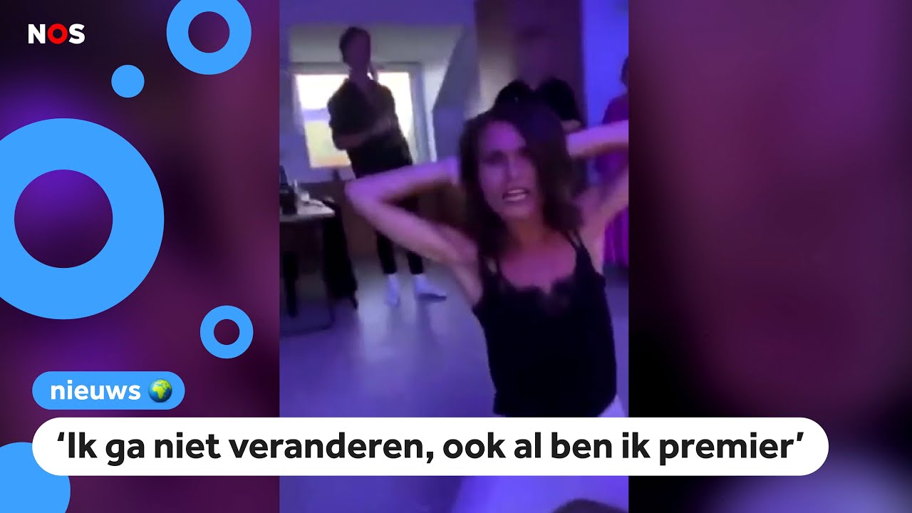 Gedoe over filmpjes van feestende premier van Finland