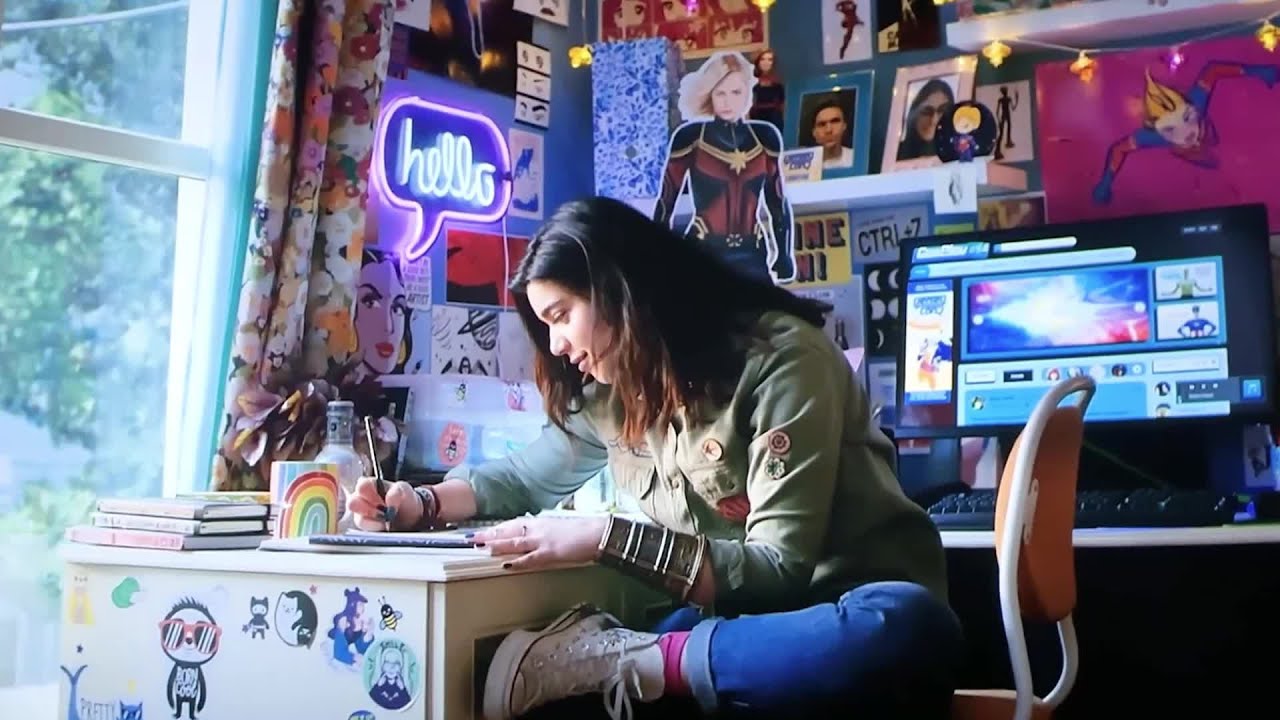 The Marvels Opening Scene | Kamala Khan Drawing [1080p]