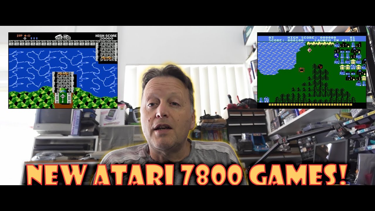 New Atari 7800 Games (Tiger Heli & Counter Measure 2)