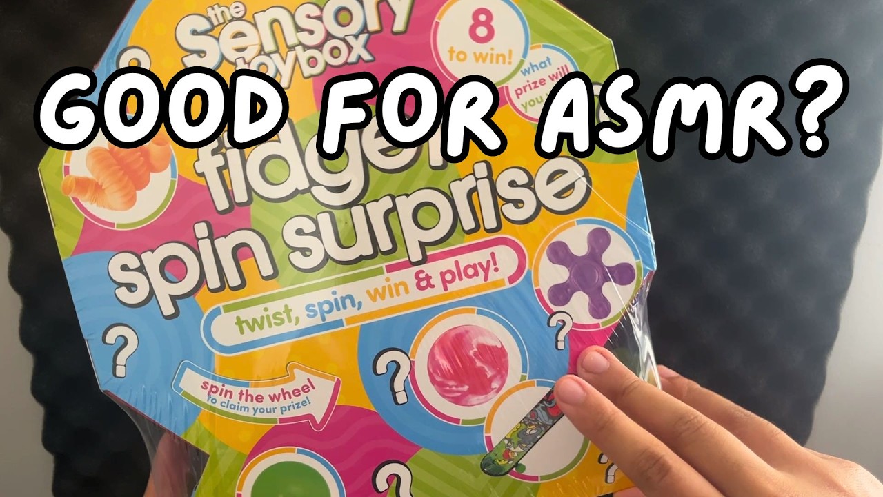 ASMR: unboxing and rating the fidget spin surprise wheel