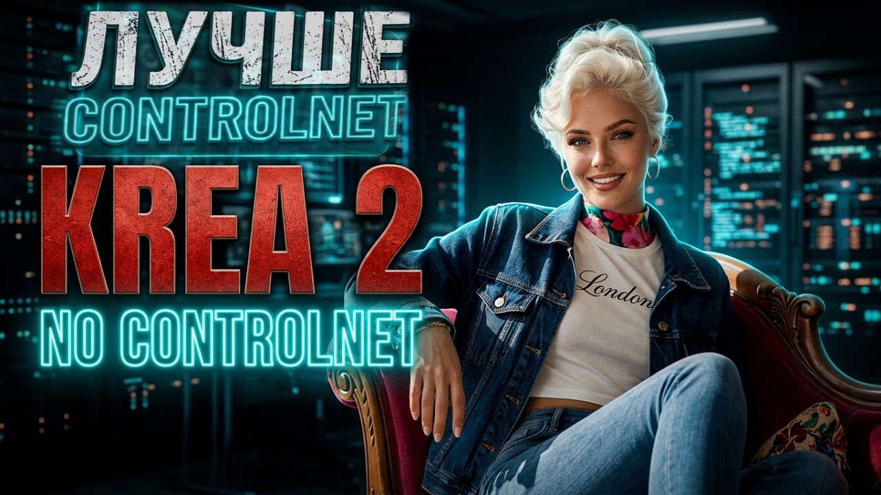 Забудьте про ControlNet! Krea 2 меняет изображения в ComfyUI лучше чем с ControlNet!