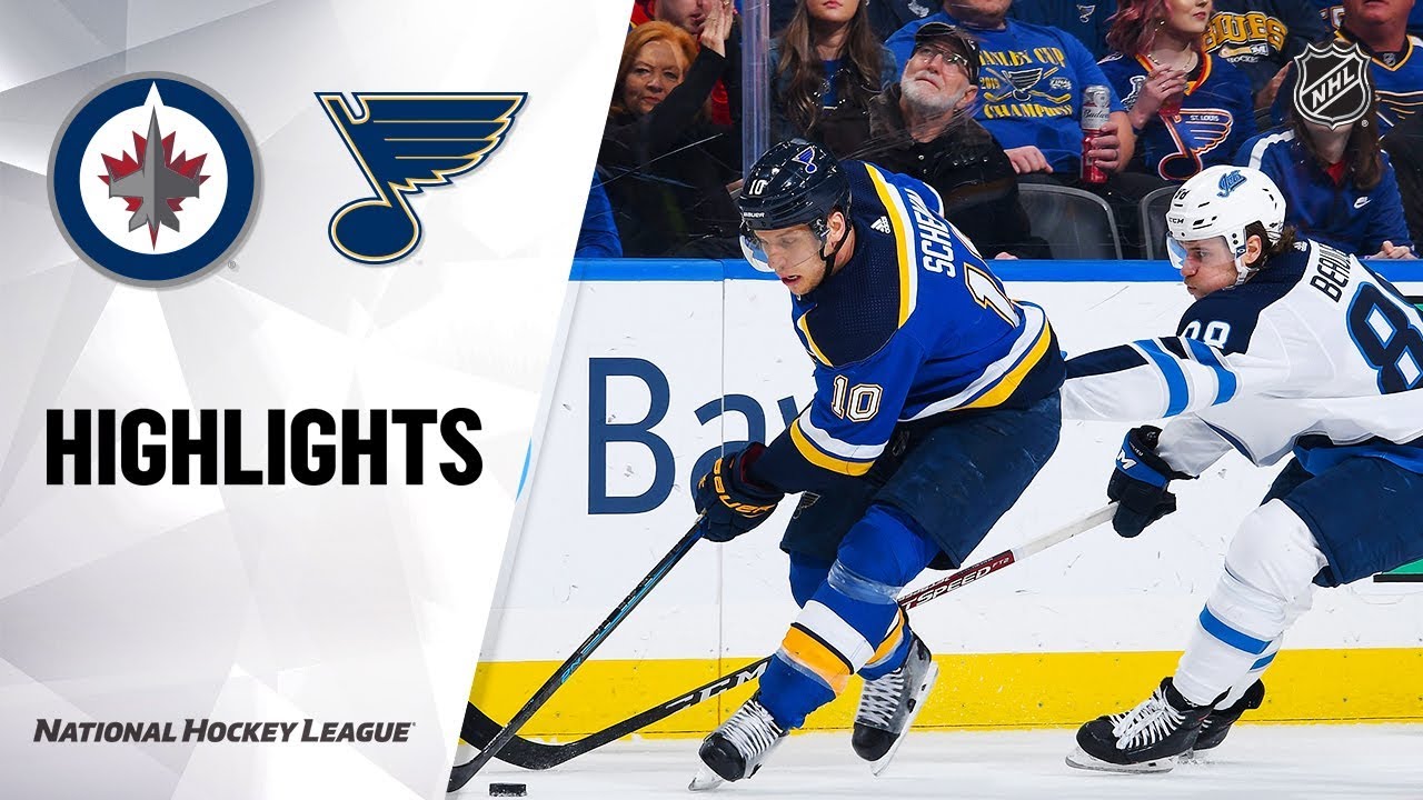 NHL Highlights | Jets @ Blues 12/29/19