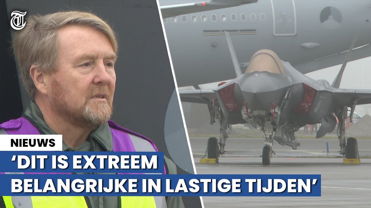 Koning roemt oefening F-35's op Schiphol: 'Is hierom extreem belangrijk'