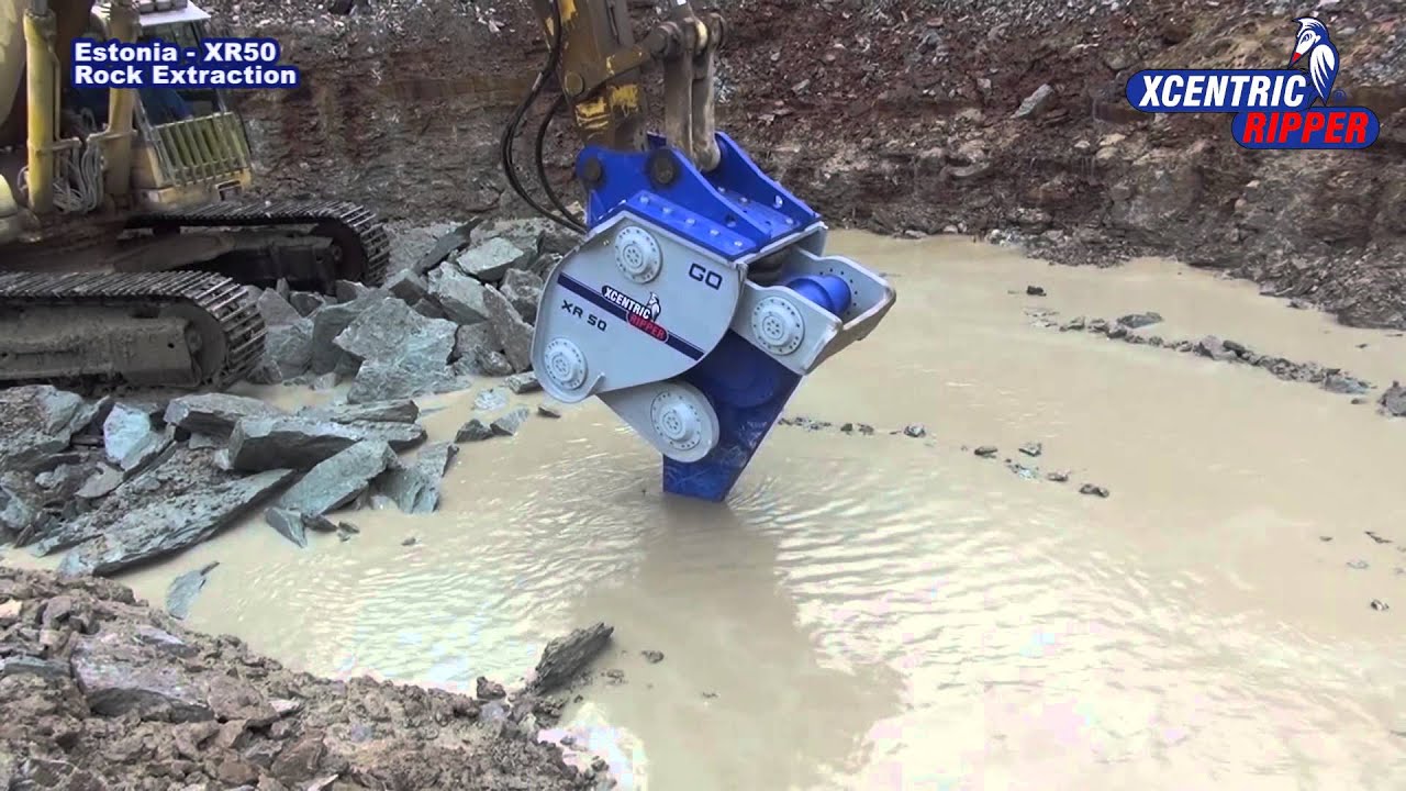 Xcentric Ripper XR50, demo in Estonia. Rock extraction.